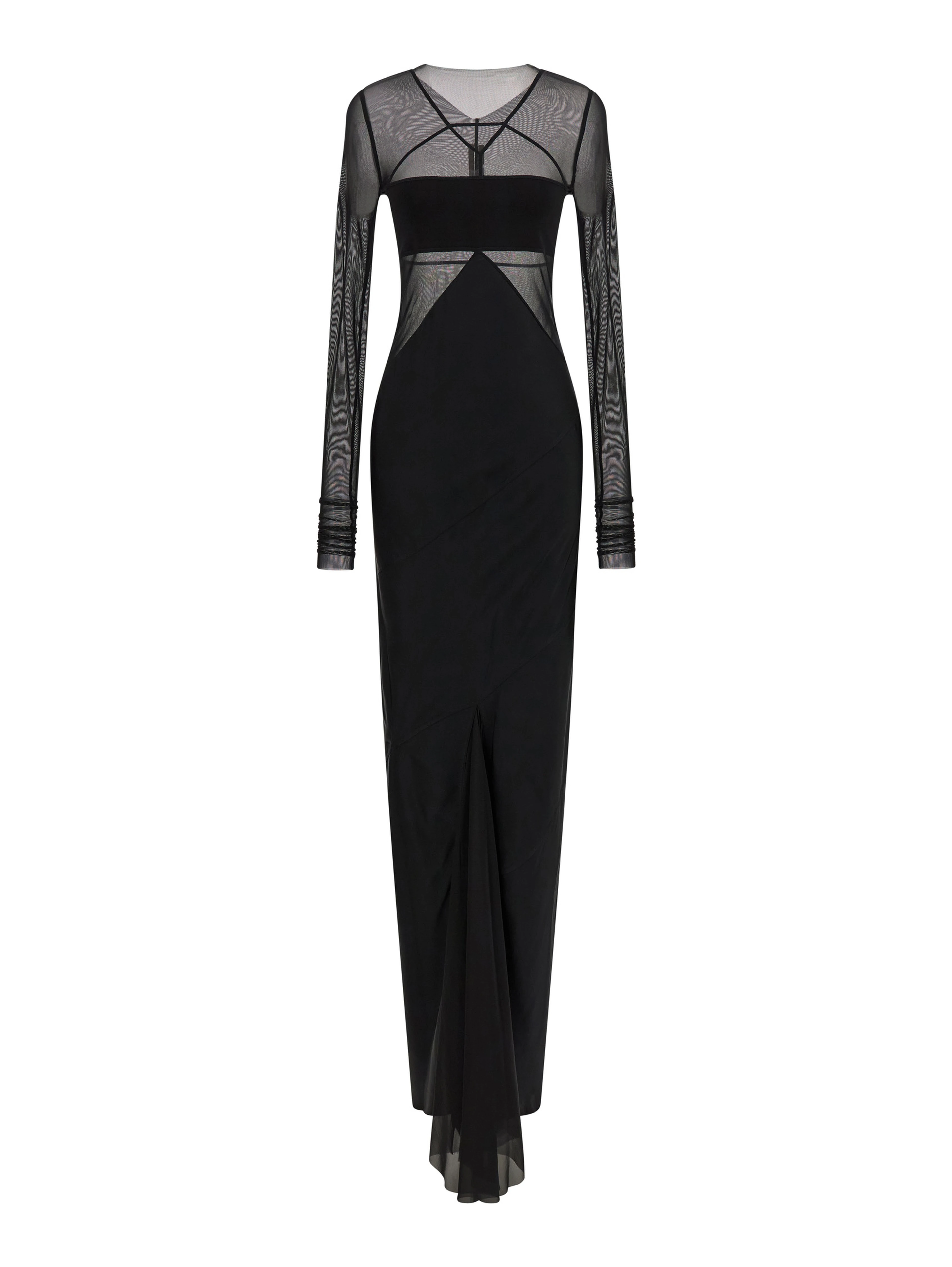 Black Nylon Long Dress