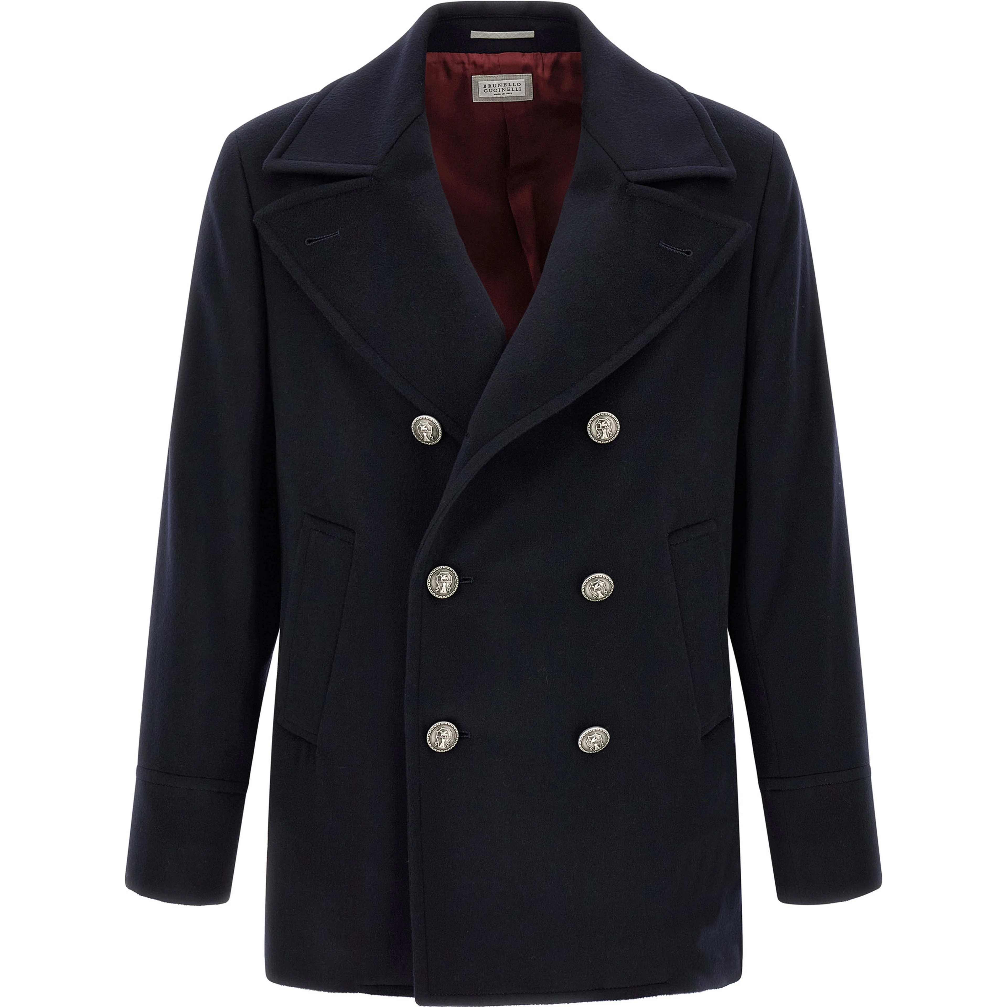 Blue Virgin Wool Coat
