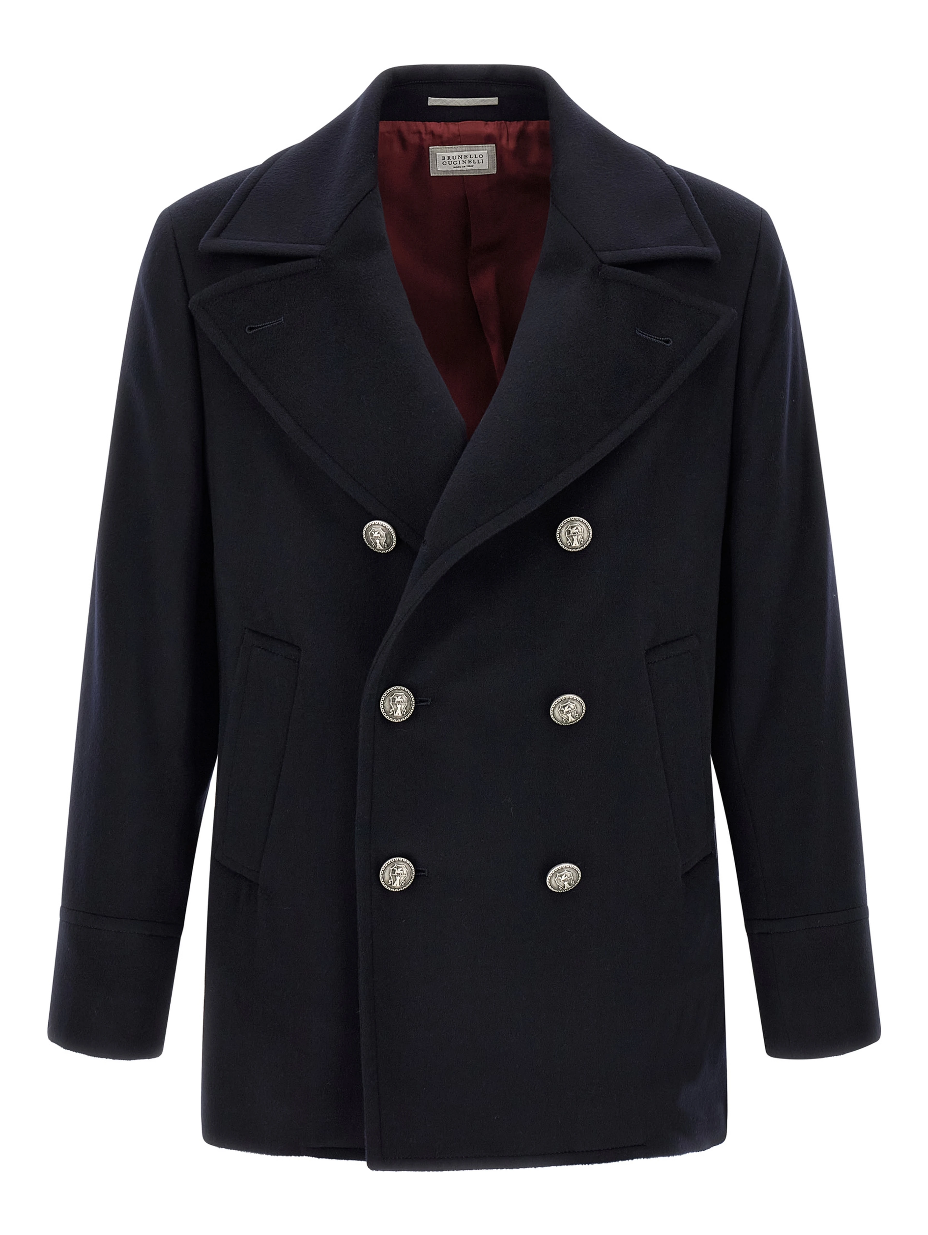 Blue Virgin Wool Coat