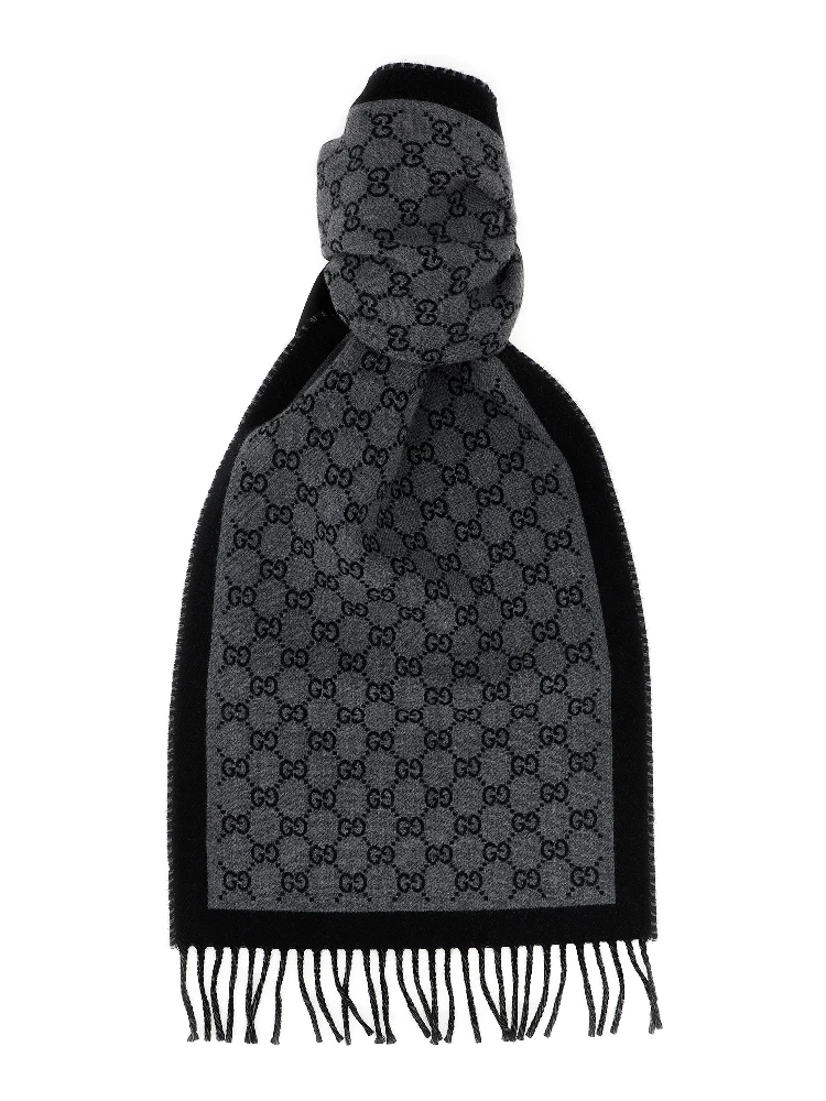Gray Wool Scarf