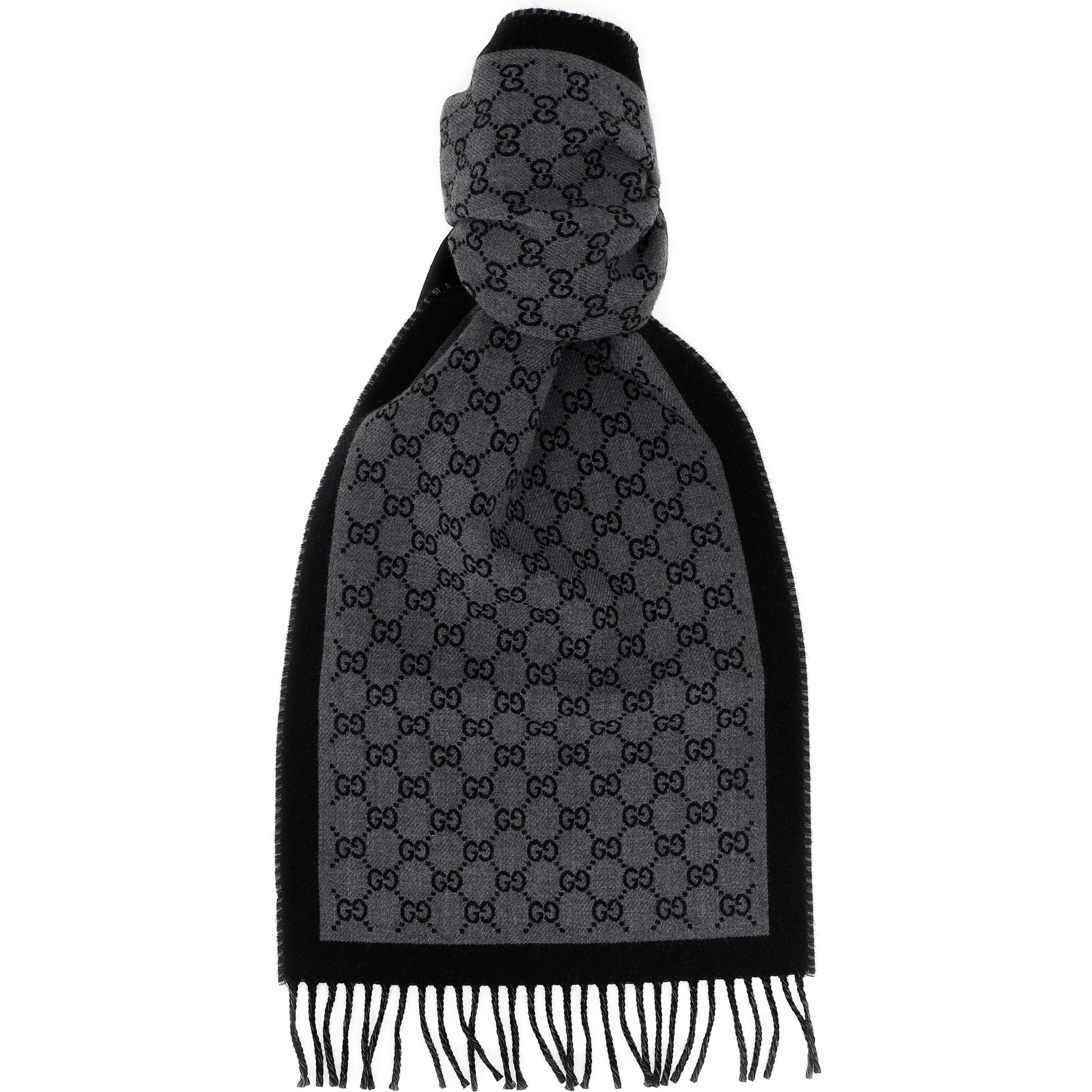 Gray Wool Scarf