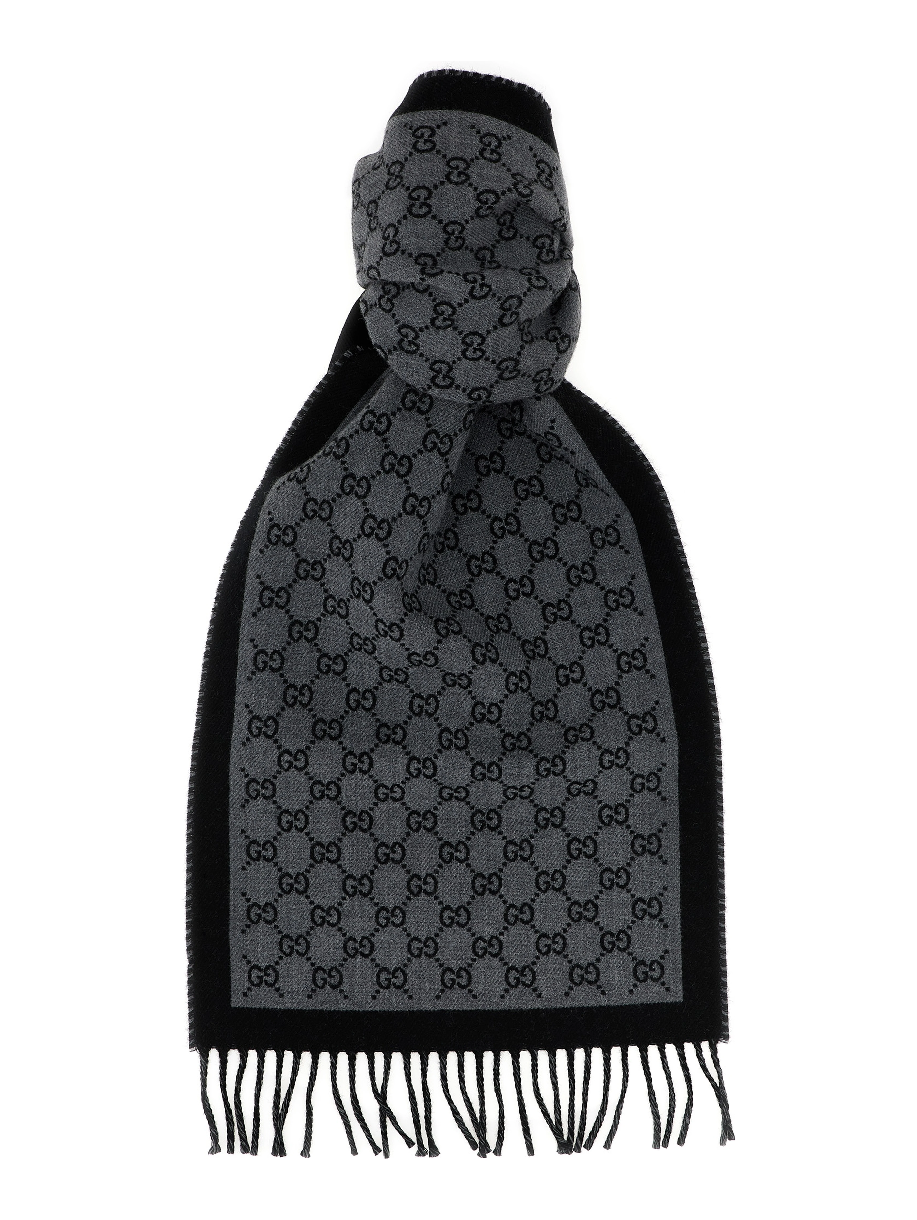 Gray Wool Scarf