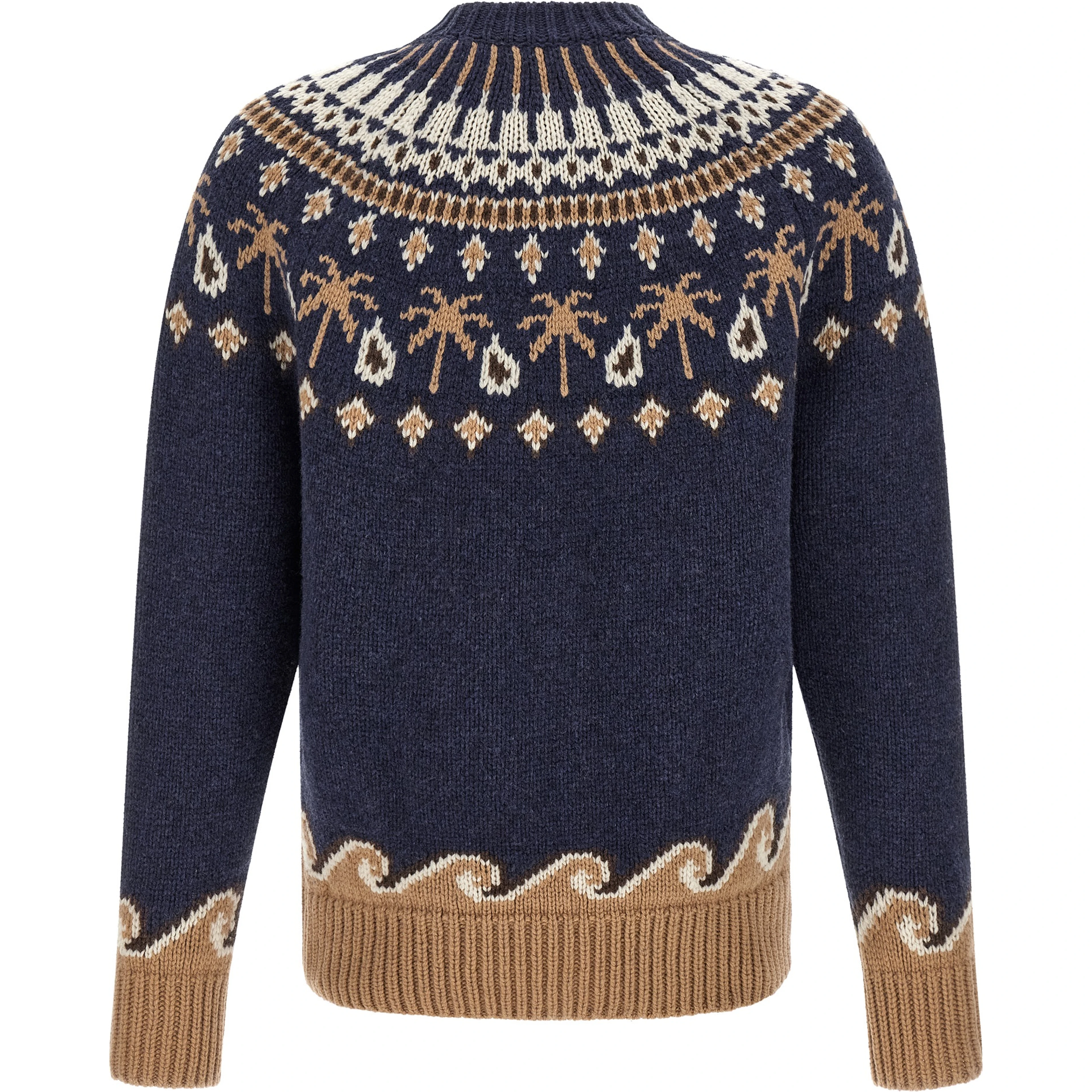 Blue Virgin Wool Cardigan
