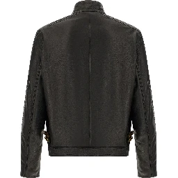 Black Lamb Leather Leather Jacket