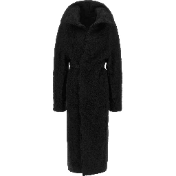Black Marabou Coat