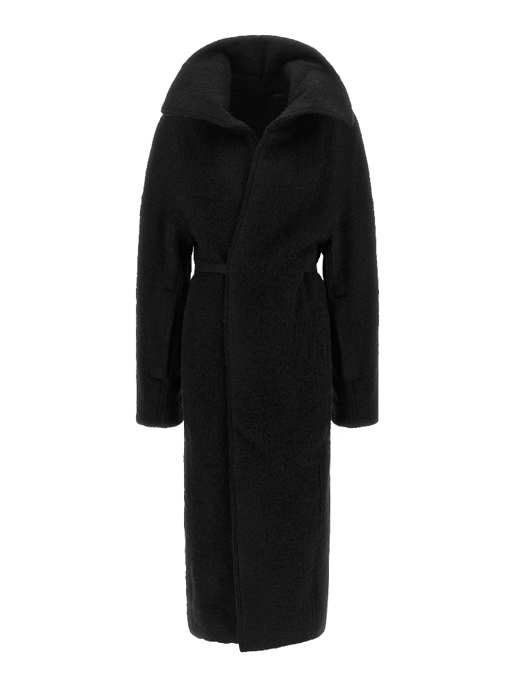 Black Marabou Coat