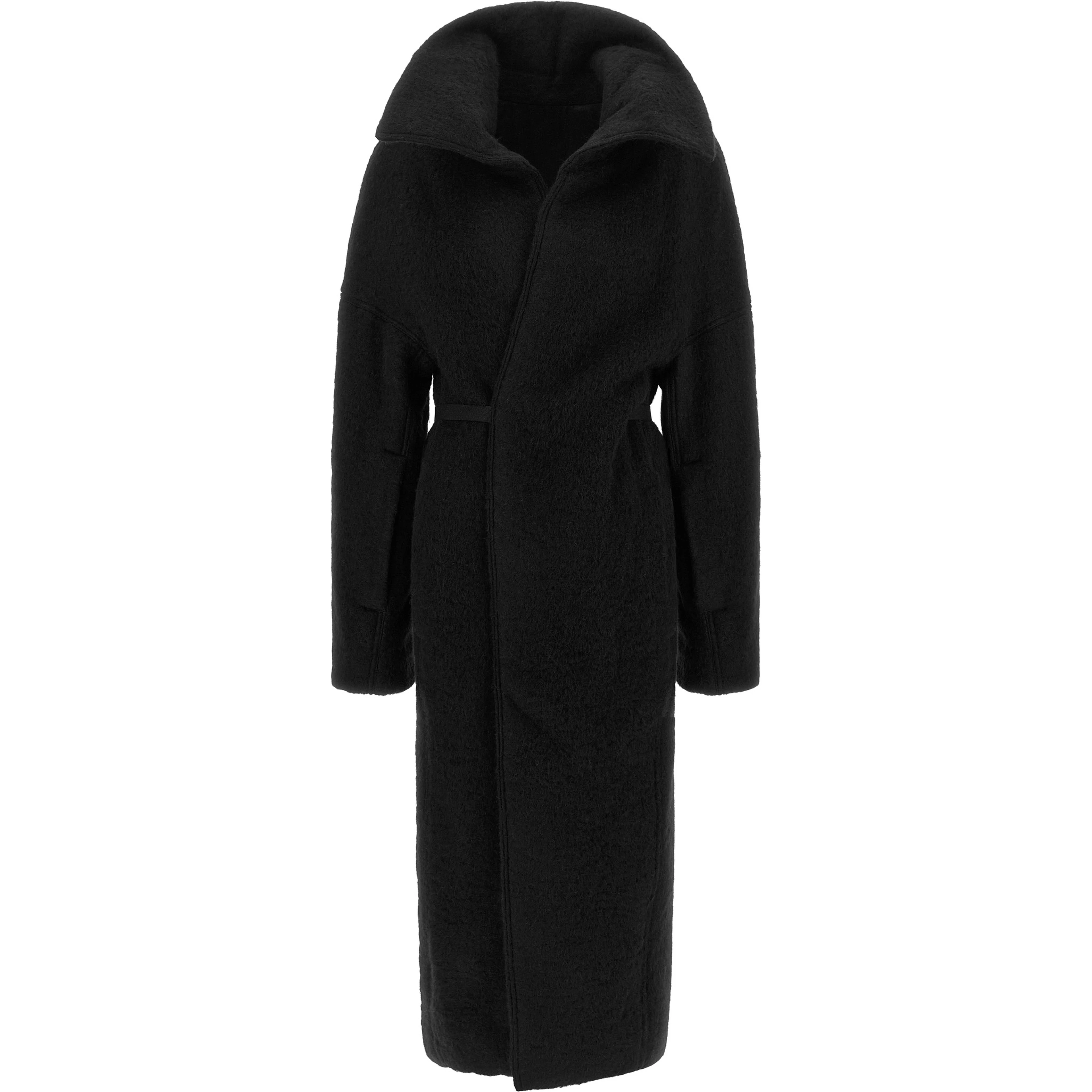Black Marabou Coat