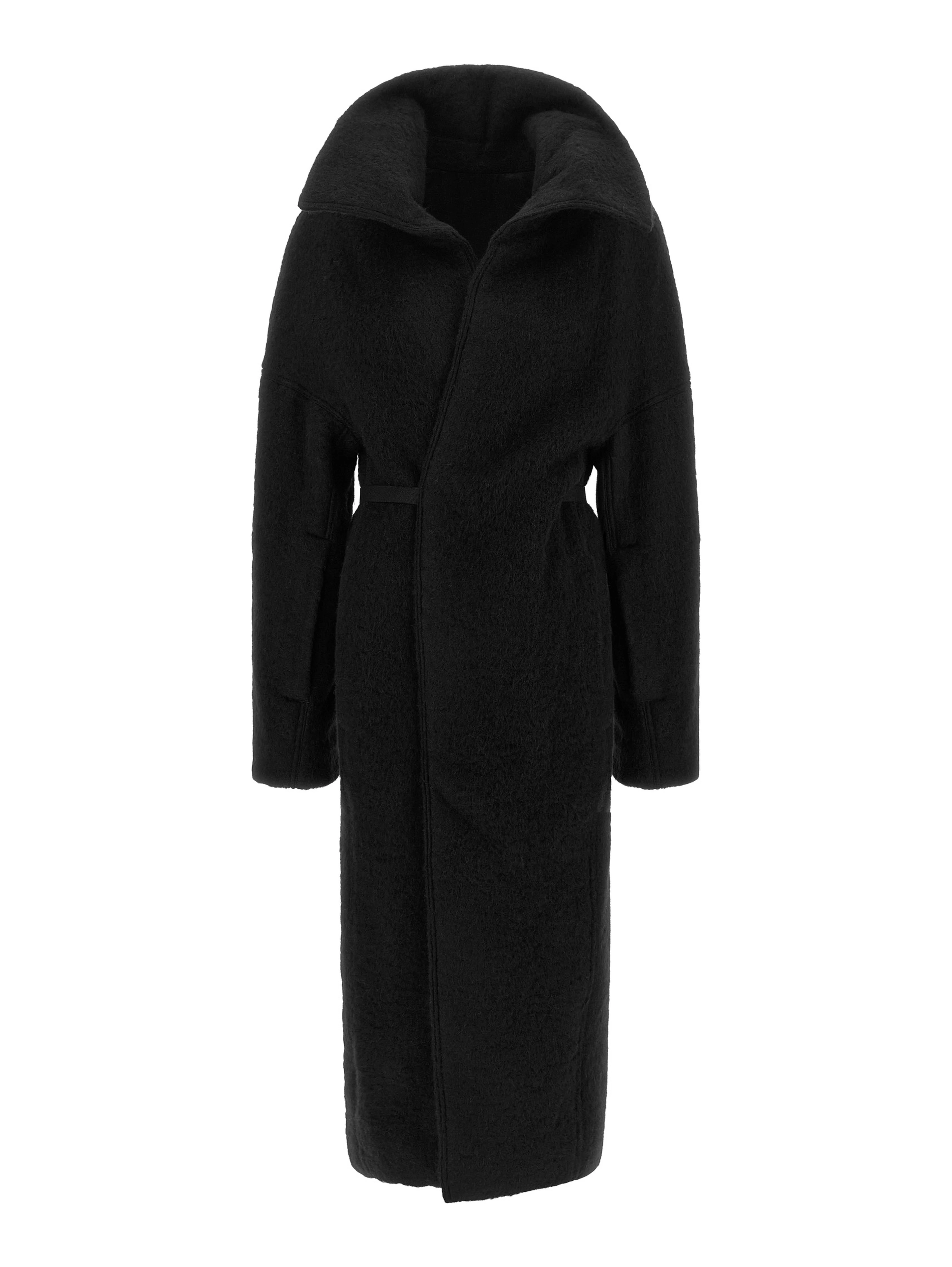 Black Marabou Coat