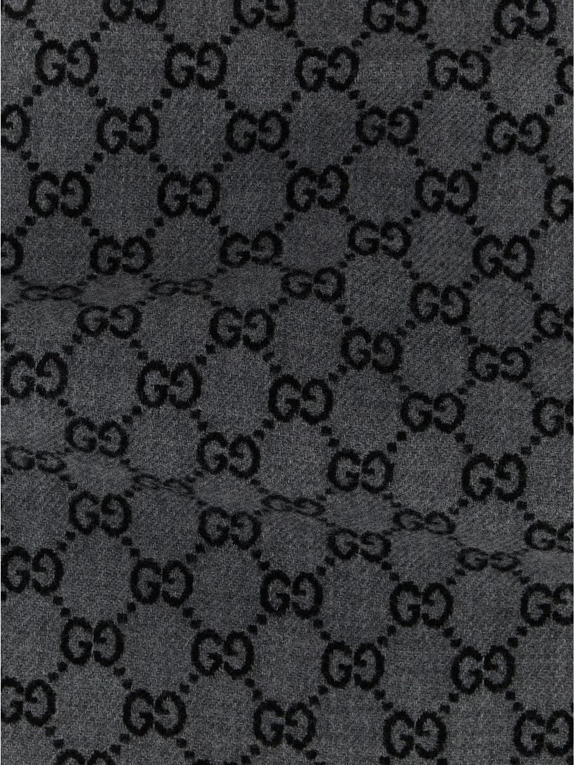 Gray Wool Scarf