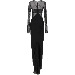 Black Nylon Long Dress