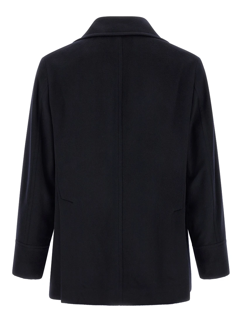 Blue Virgin Wool Coat