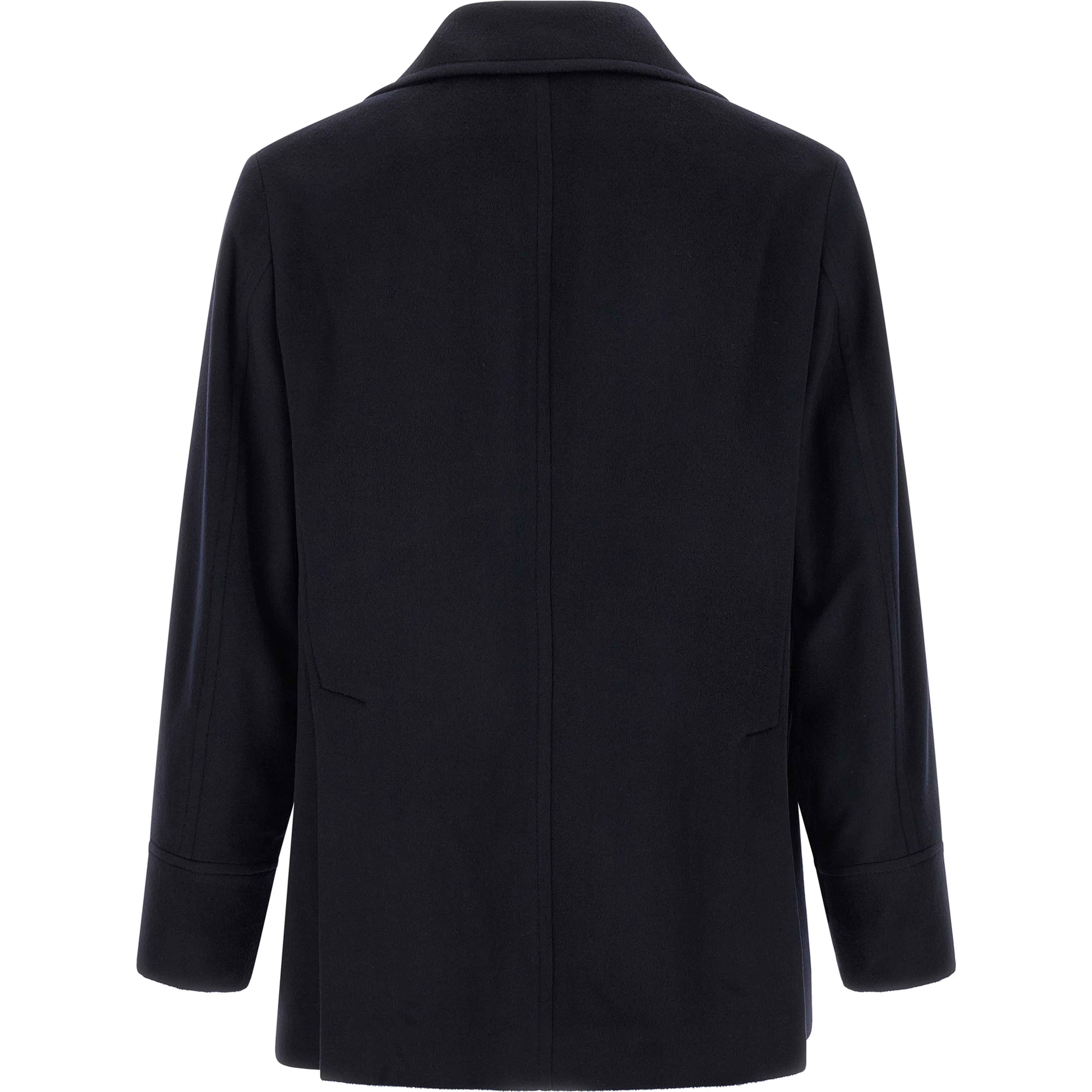 Blue Virgin Wool Coat