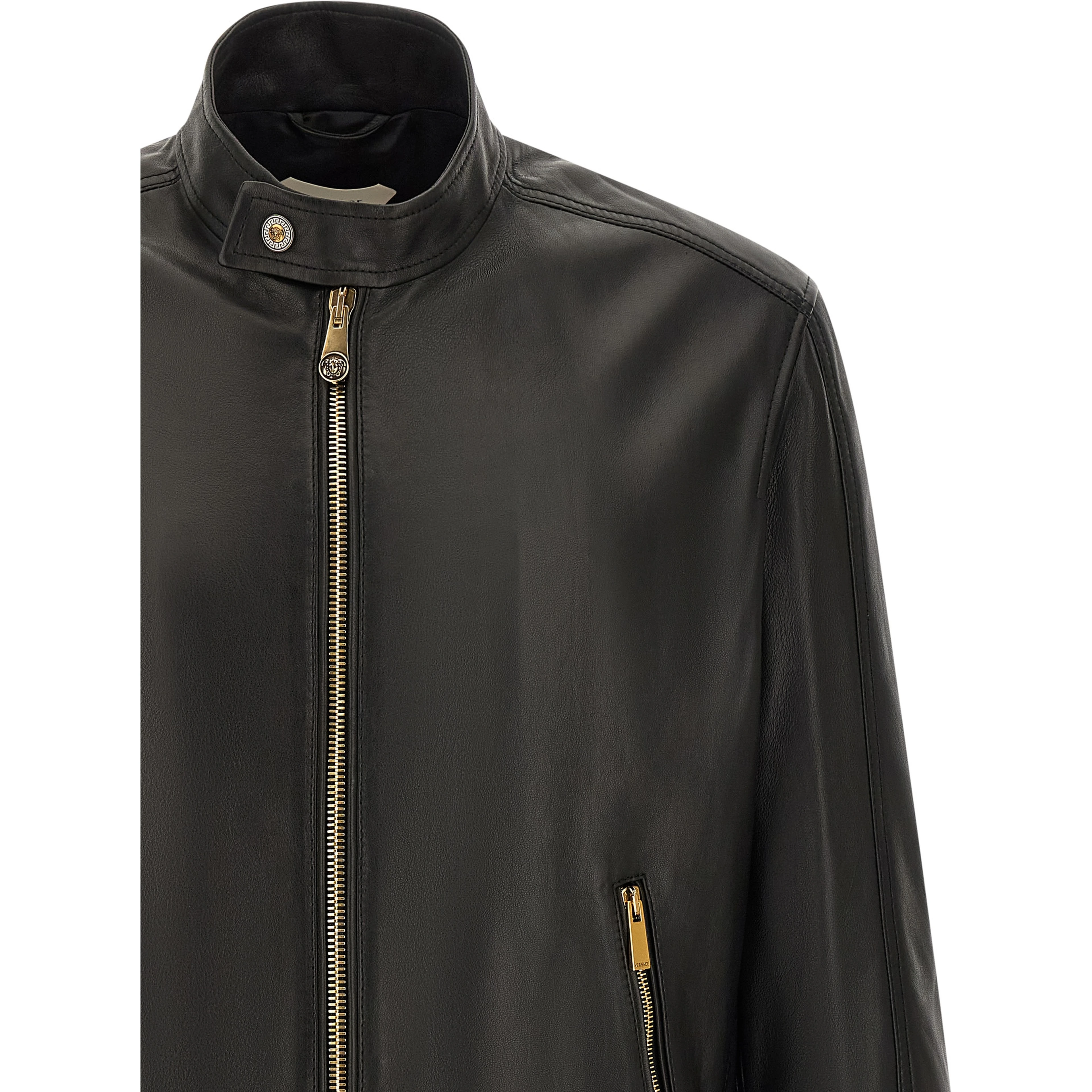Black Lamb Leather Leather Jacket
