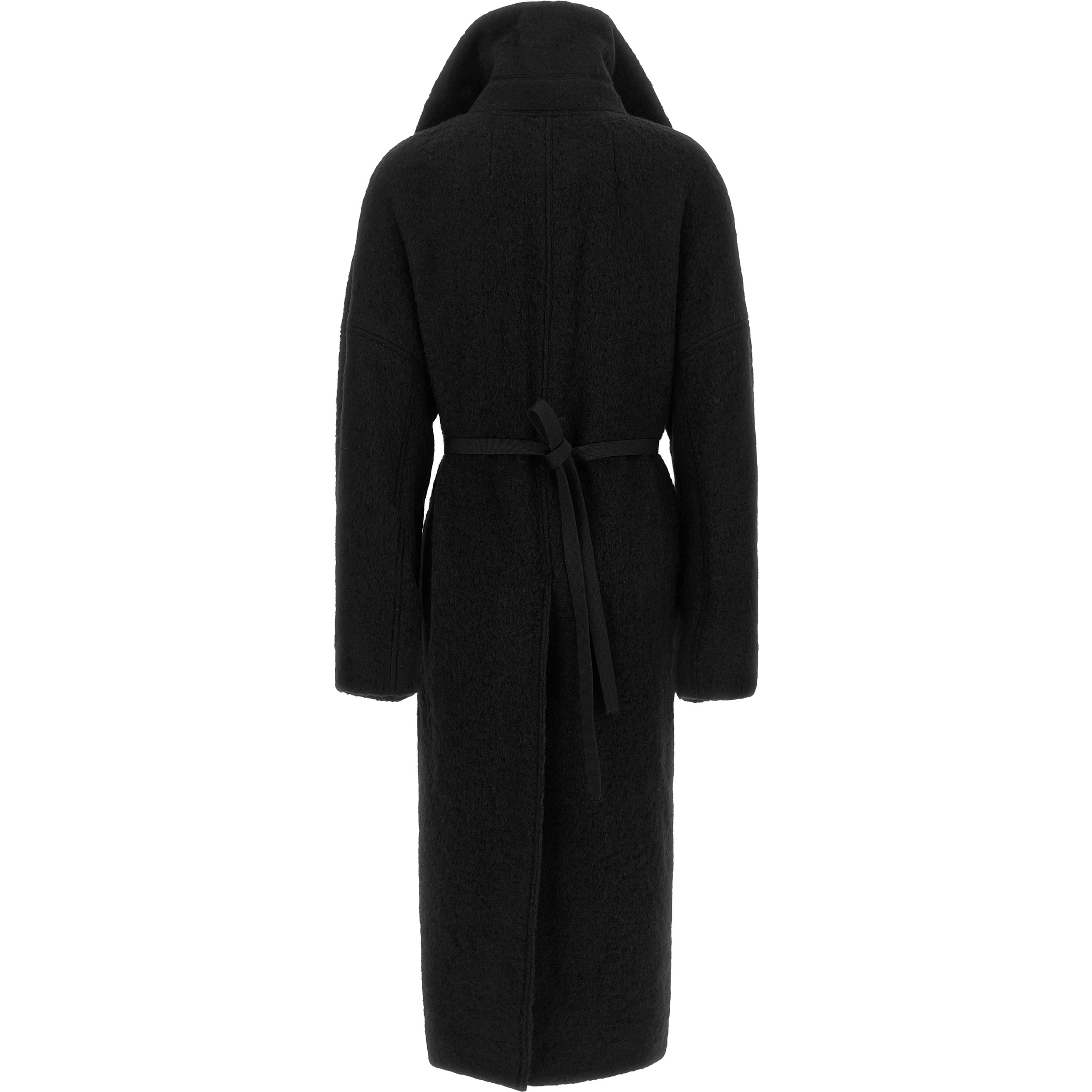 Black Marabou Coat