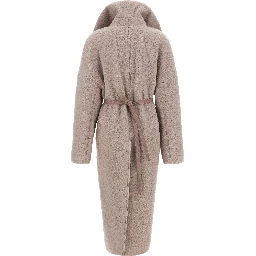 Multicolor Marabou Coat