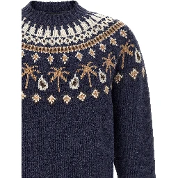 Blue Virgin Wool Cardigan