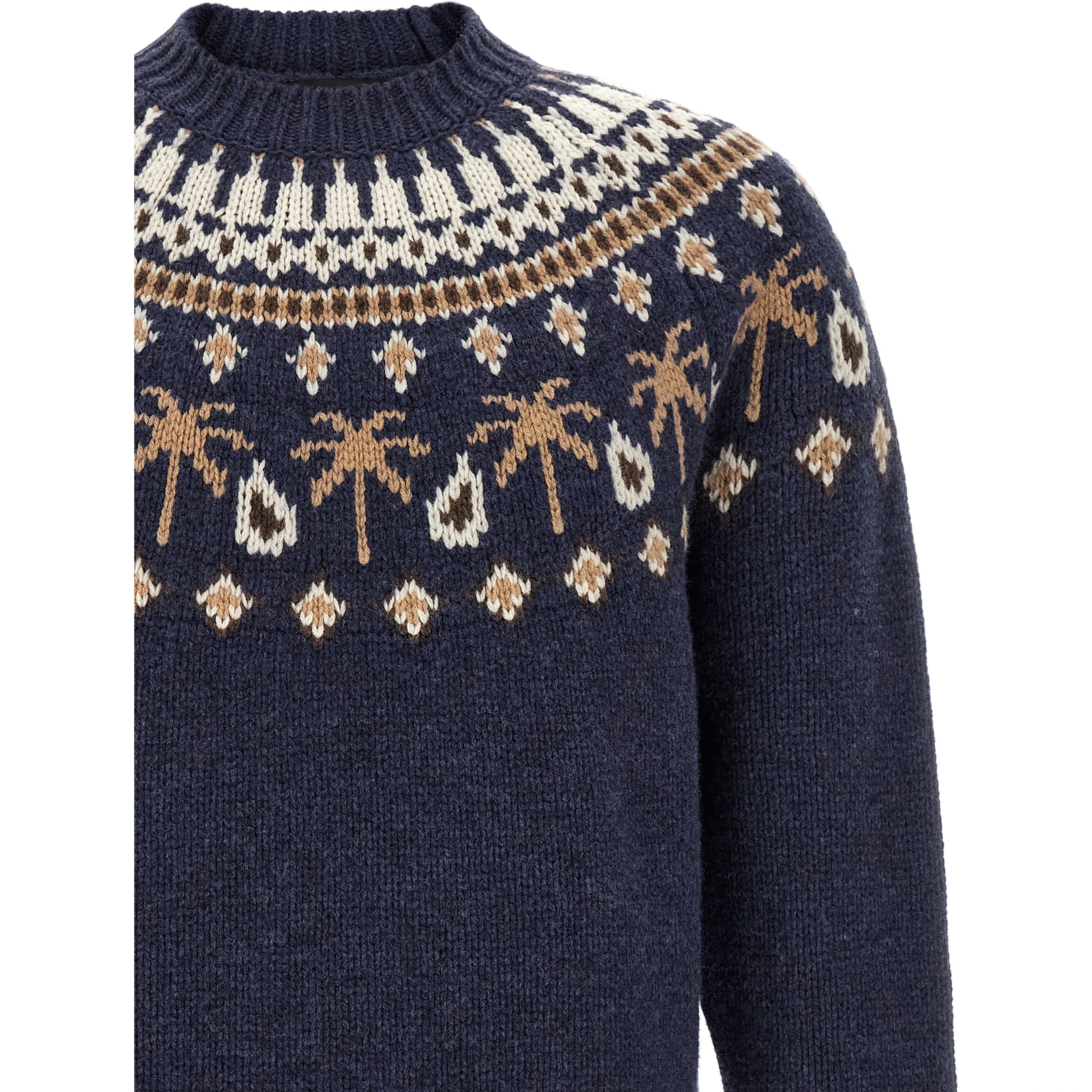 Blue Virgin Wool Cardigan
