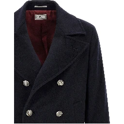 Blue Virgin Wool Coat