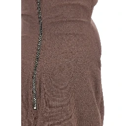Brown Wool Long Dress
