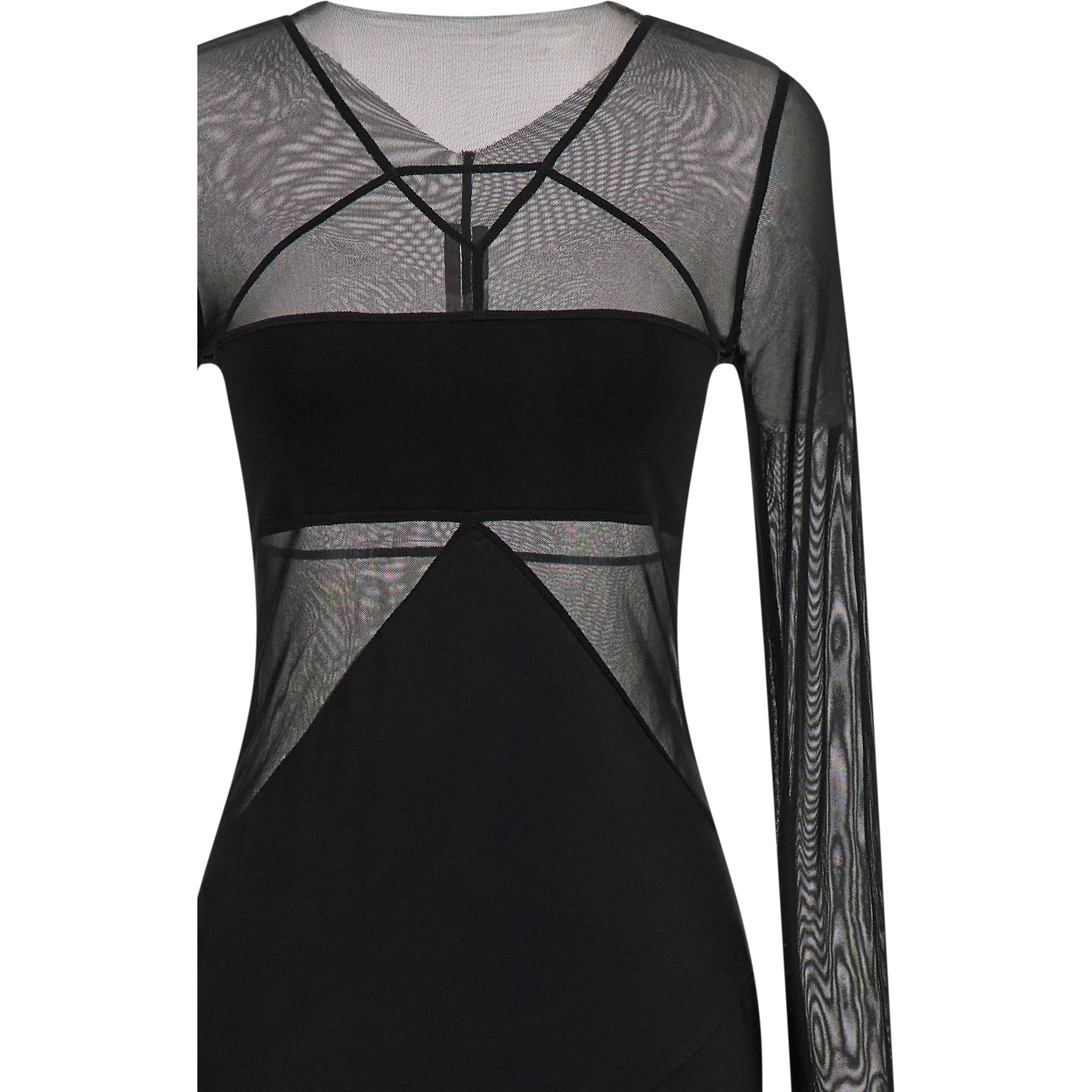 Black Nylon Long Dress