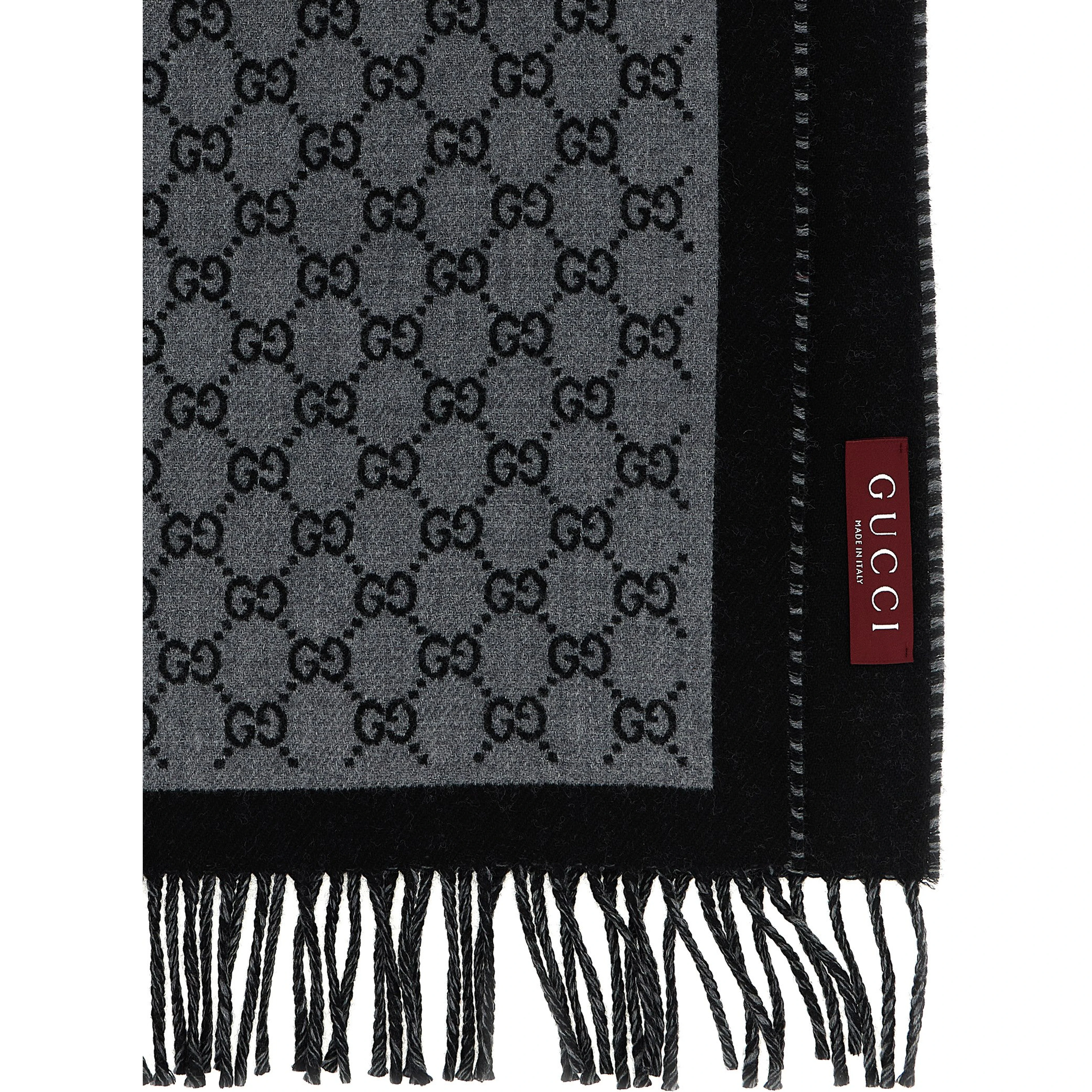 Gray Wool Scarf