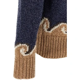 Blue Virgin Wool Cardigan