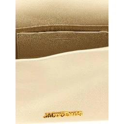 White Lamb Leather Clutch Bag