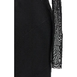 Black Nylon Long Dress