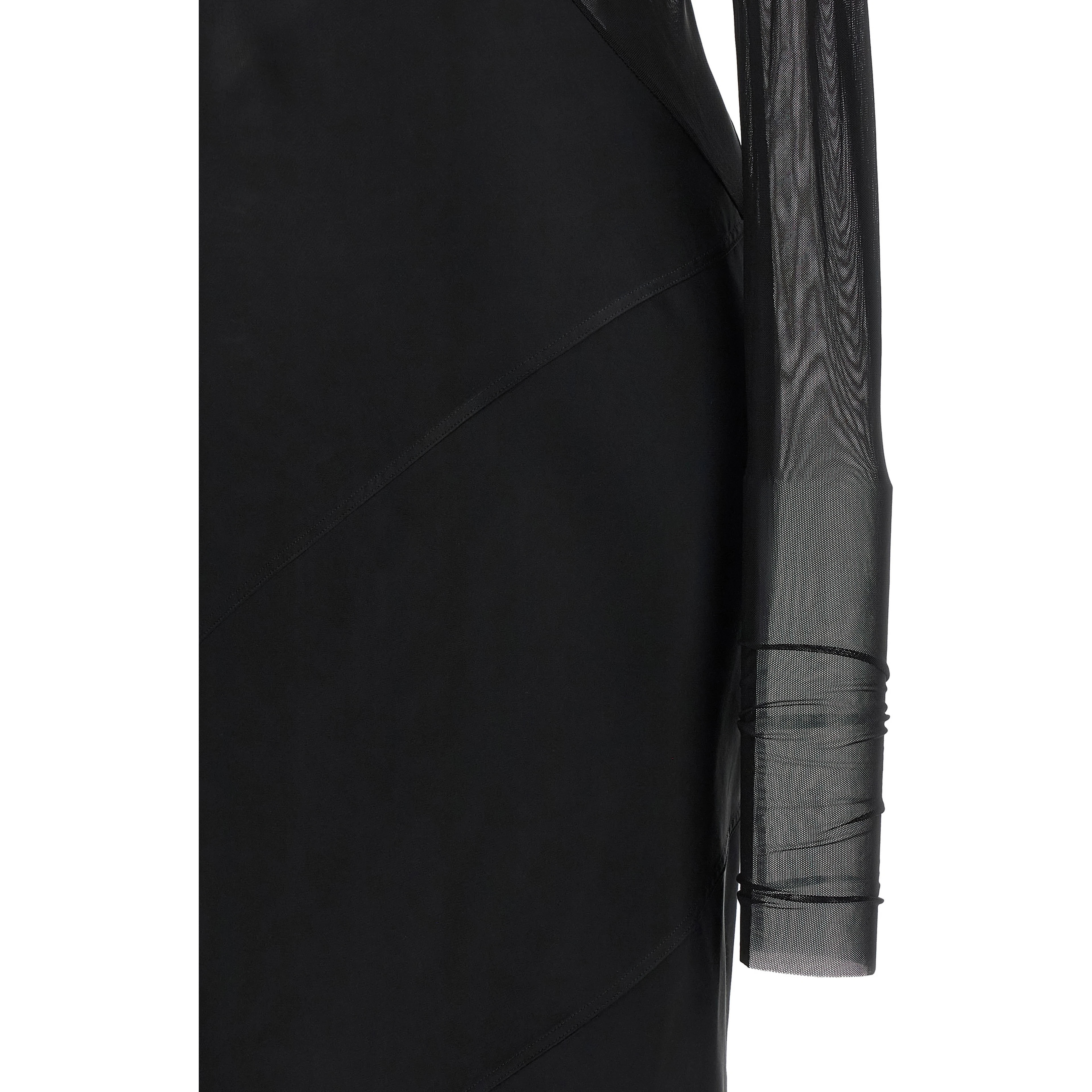 Black Nylon Long Dress