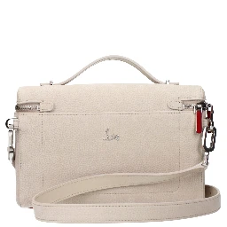 Beige Leather Handbag