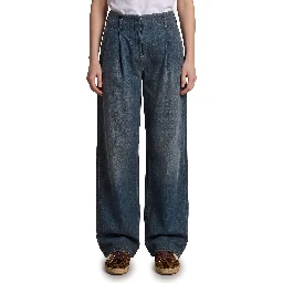 Medium wash cotton pants