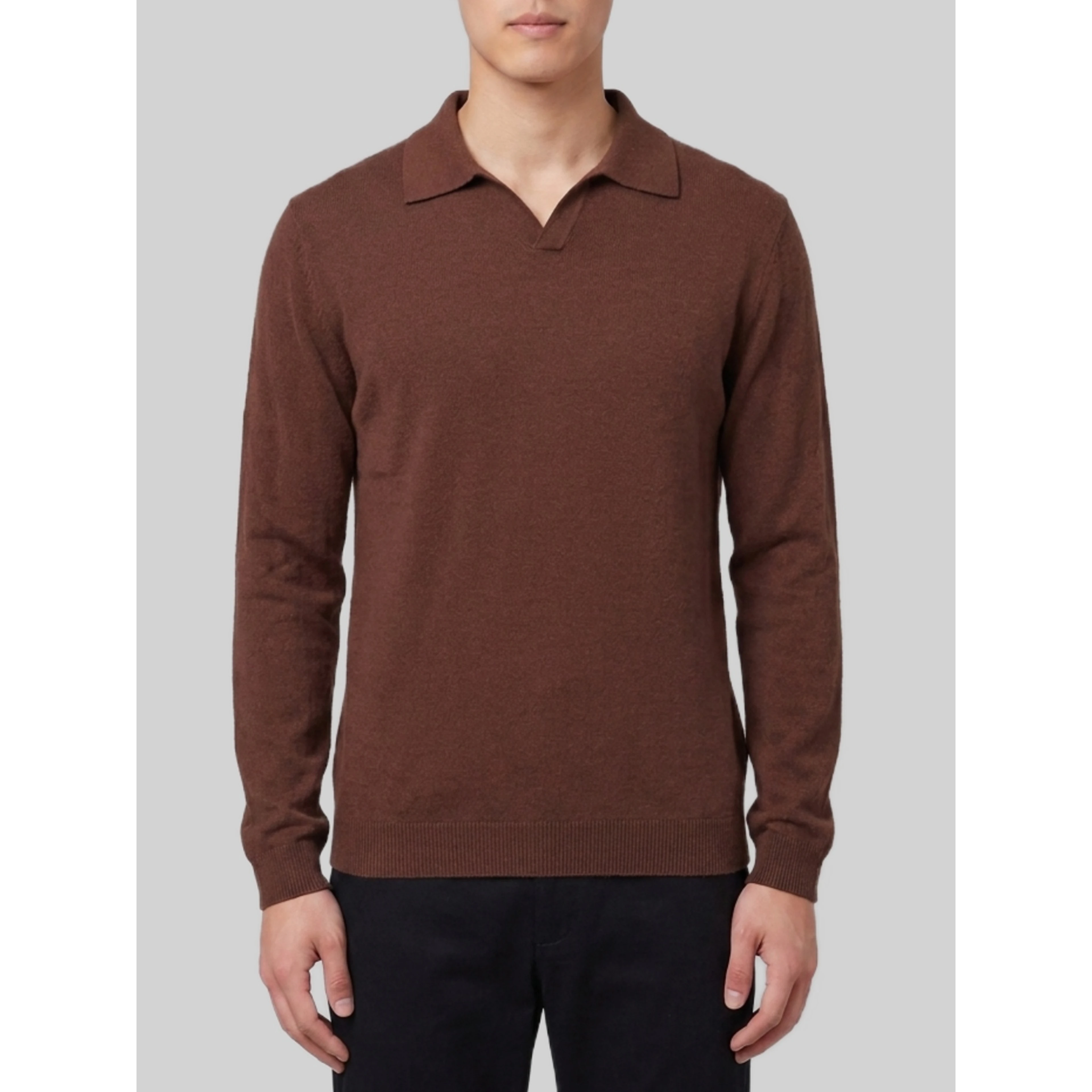 Chocolate Ripley polo shirt.
