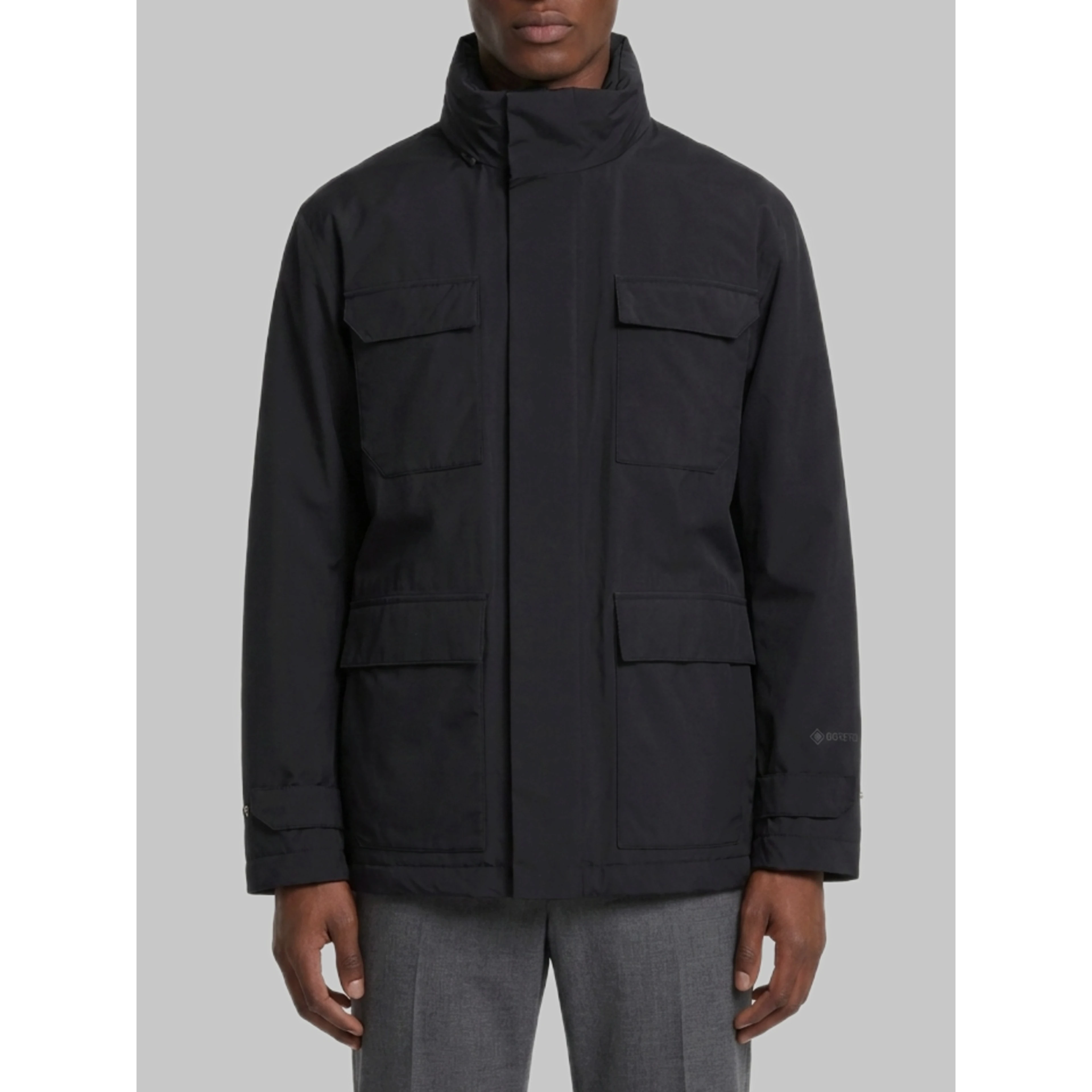 Black technical jacket
