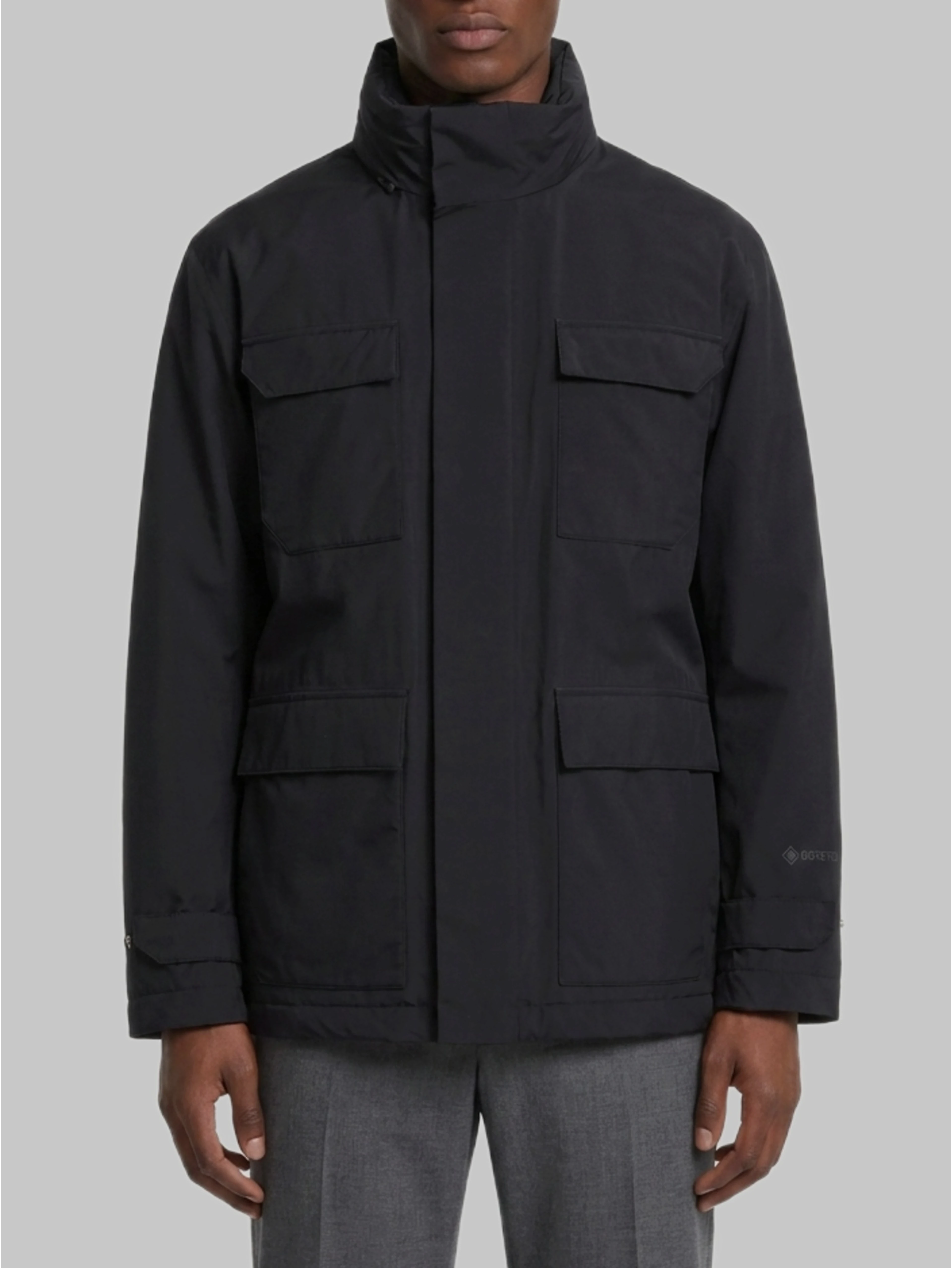Black technical jacket