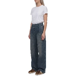 Medium wash cotton pants