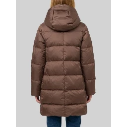 A-line midi down jacket