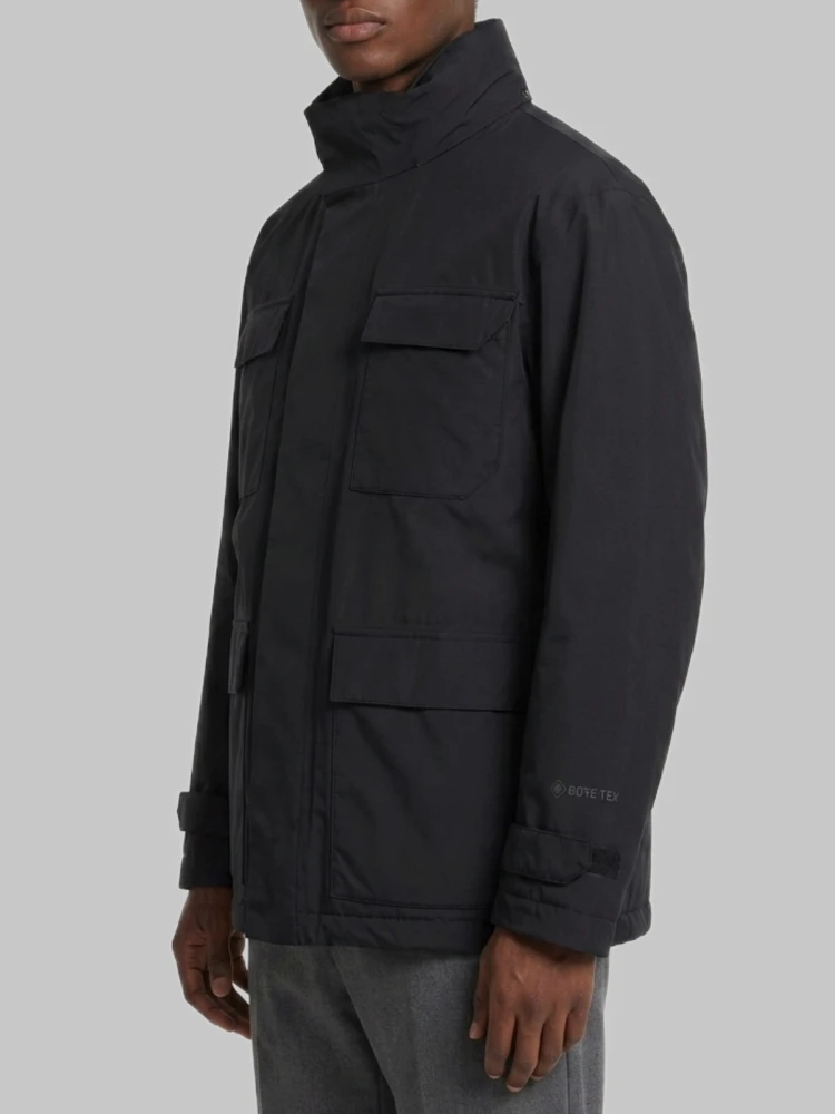 Black technical jacket alternative