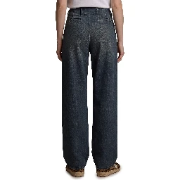 Medium wash cotton pants