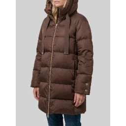 A-line midi down jacket