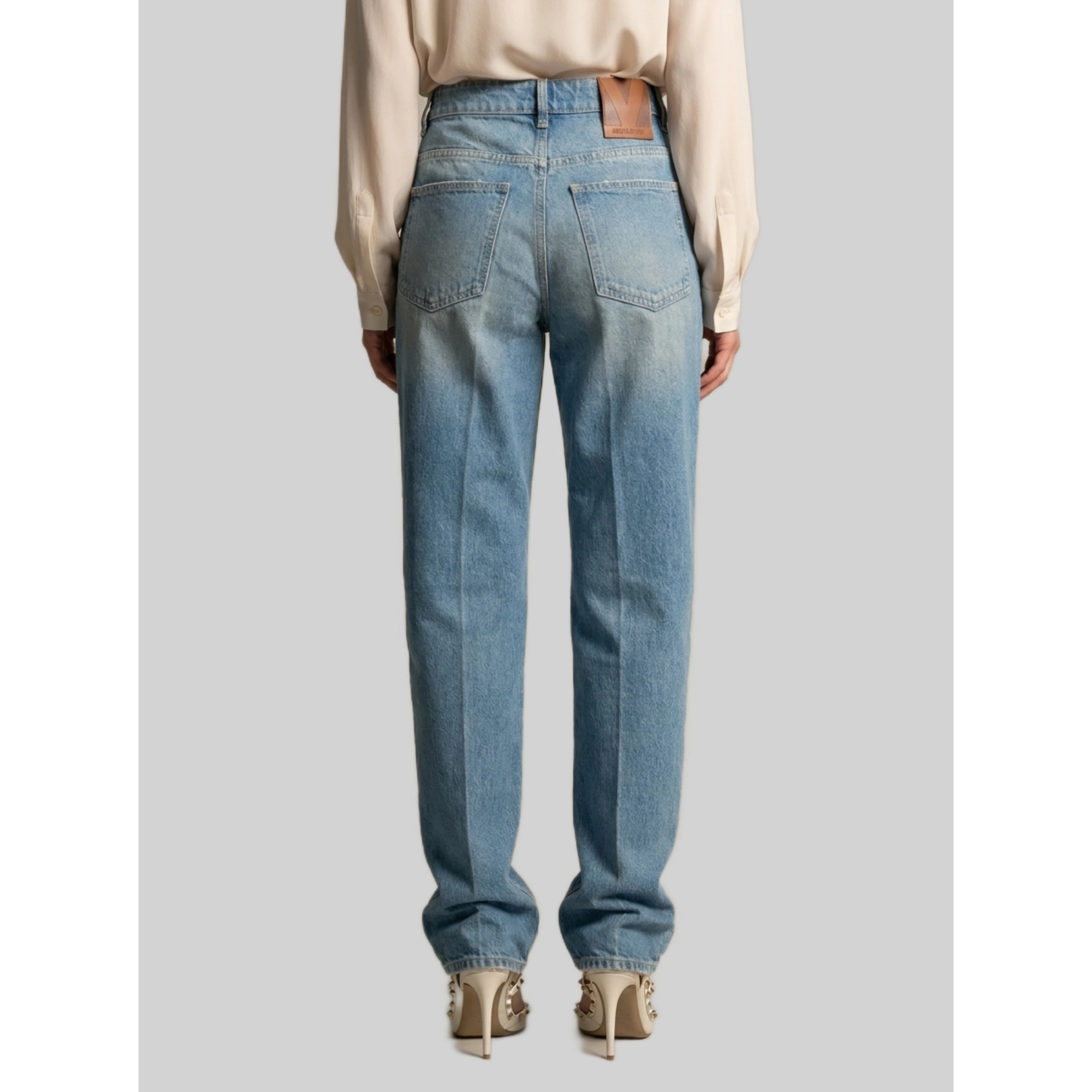 Flare denim pants