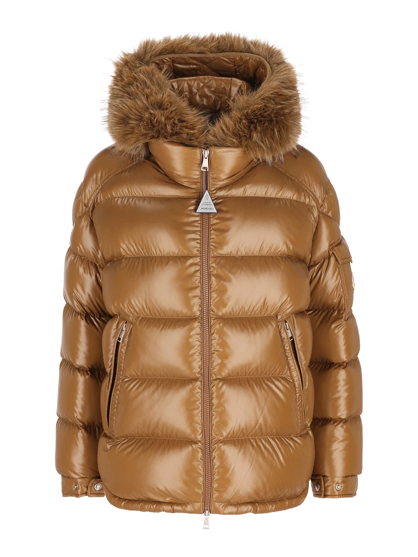 MONCLER Coats Brown