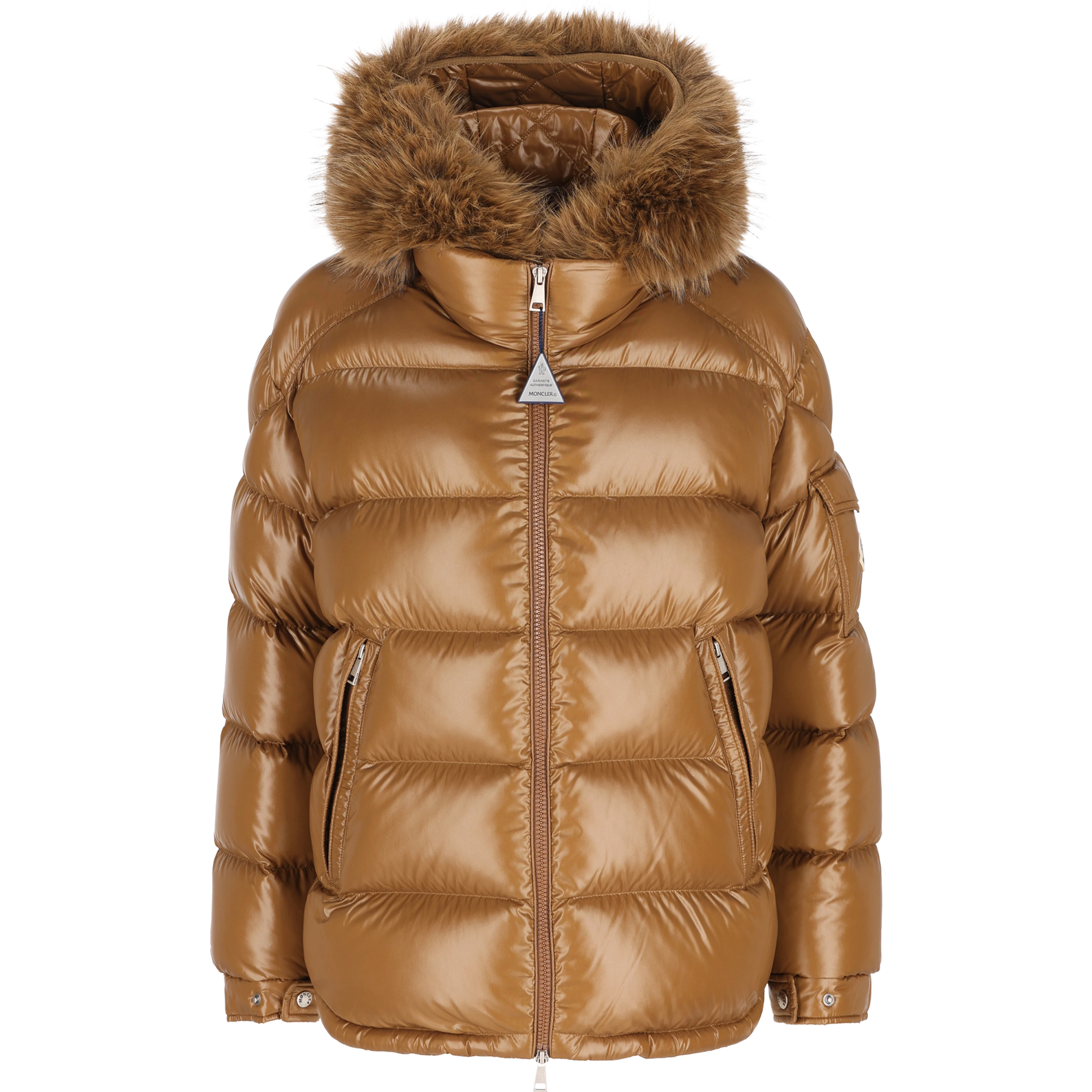 MONCLER Coats Brown