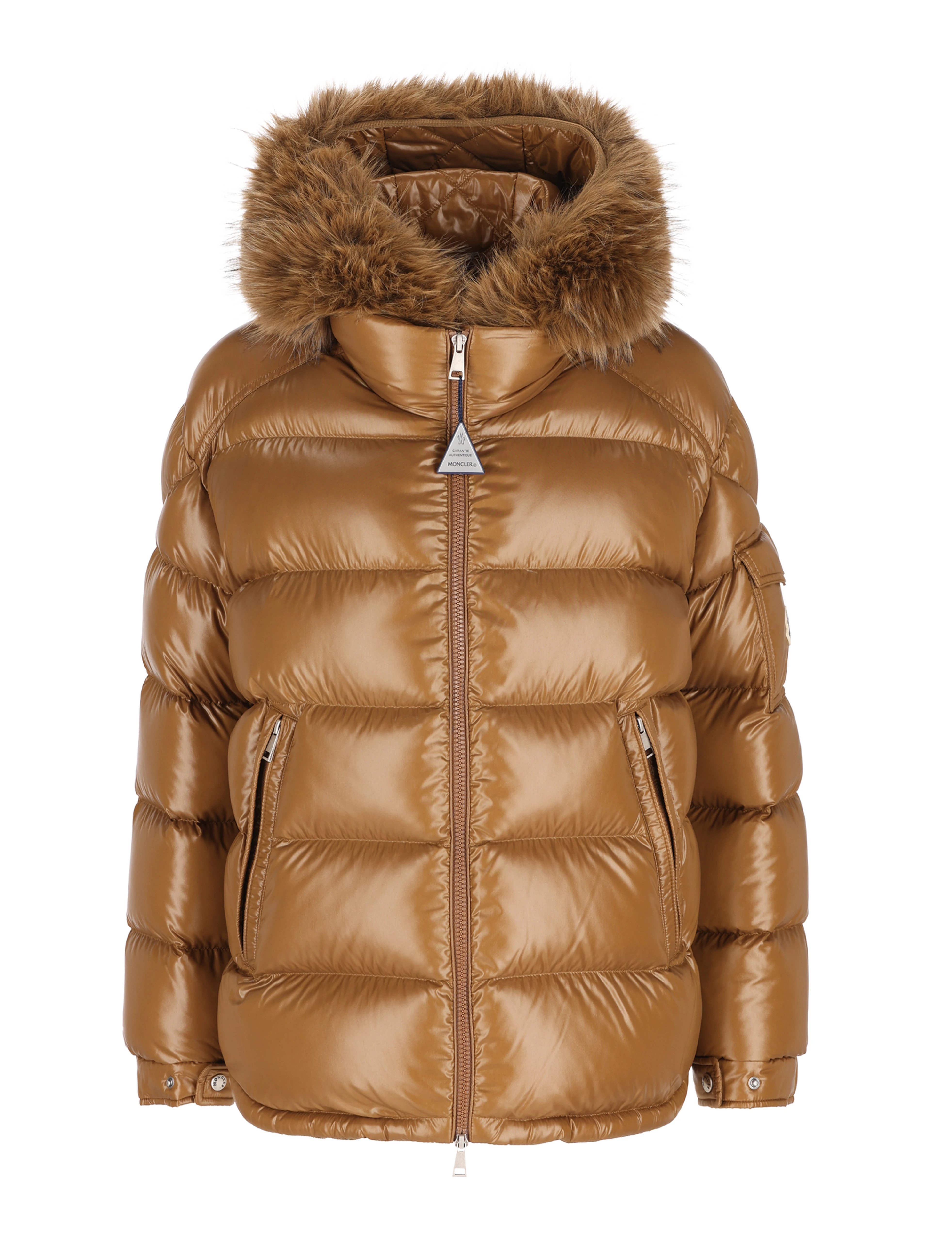 MONCLER Coats Brown