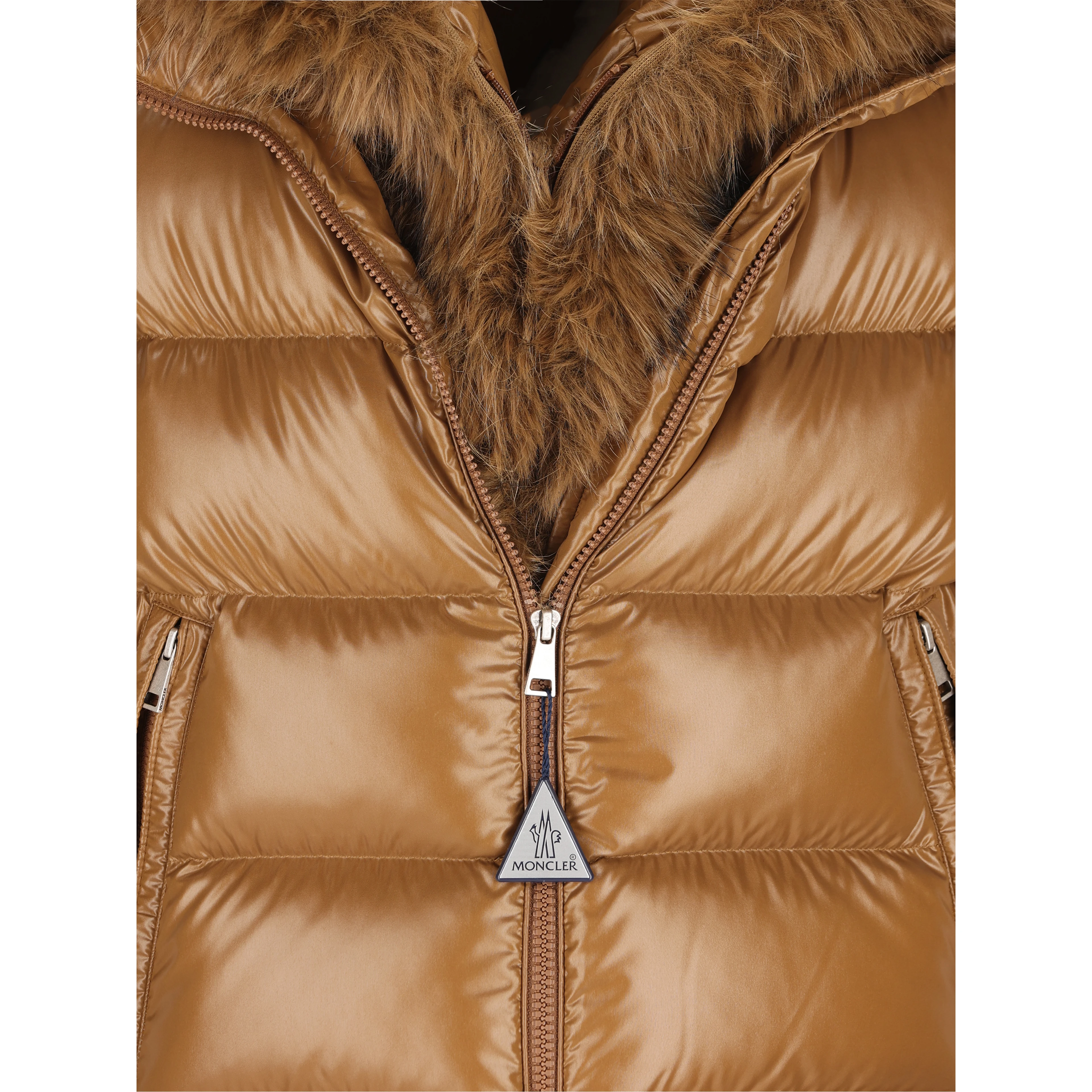 MONCLER Coats Brown