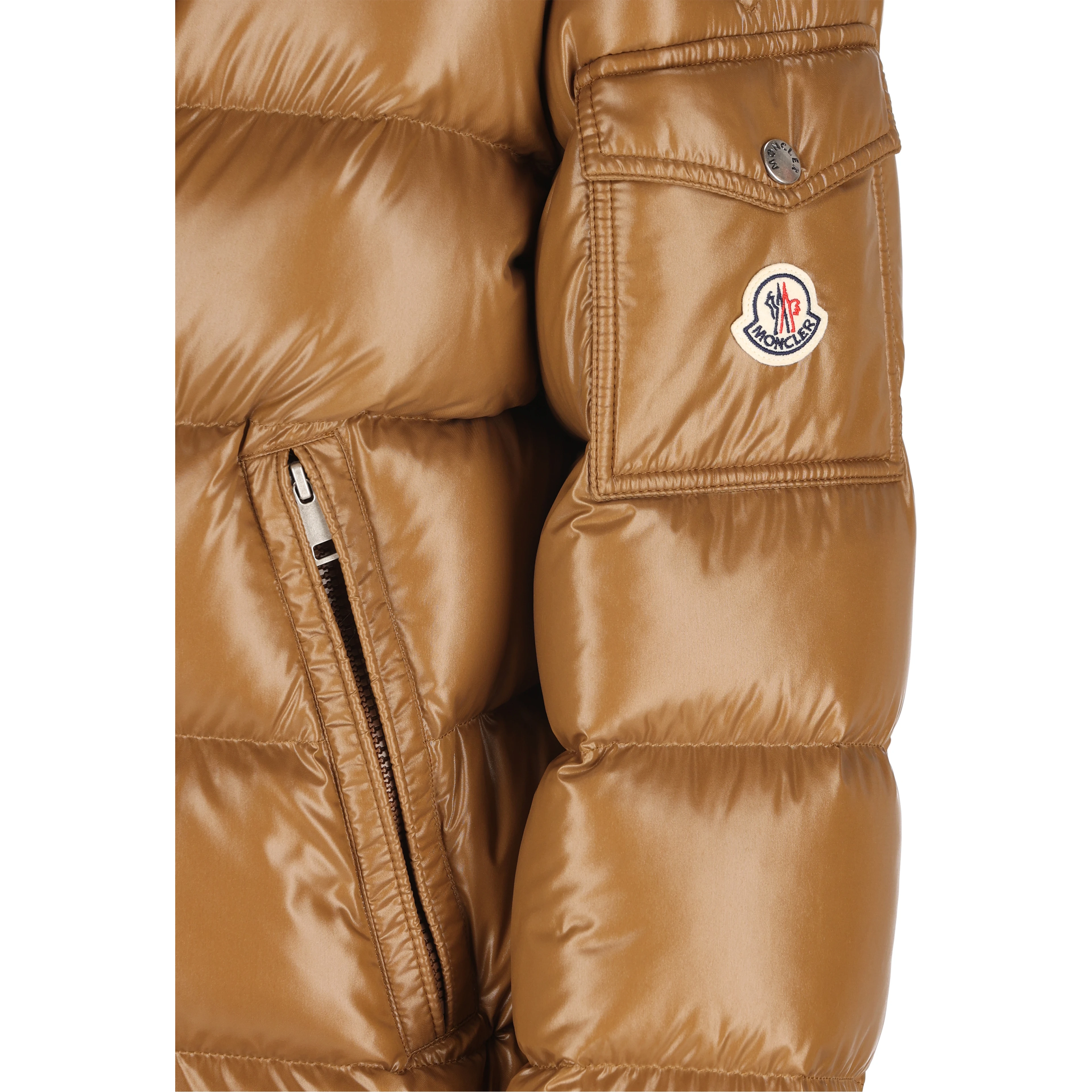 MONCLER Coats Brown