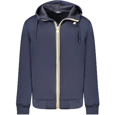Blue Polyester Men Jacket