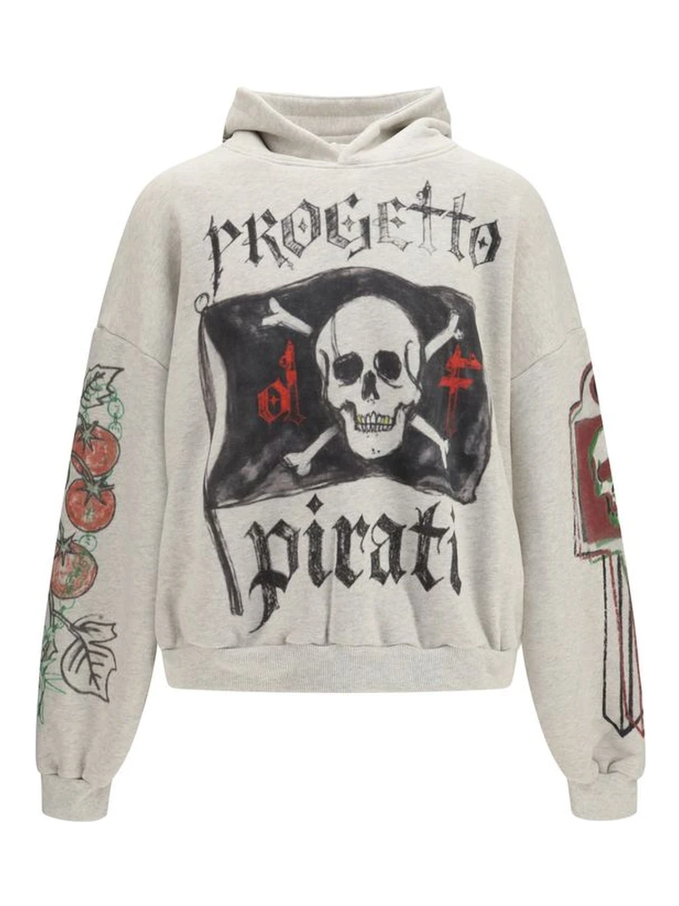 Gray Cotton Sweatshirt