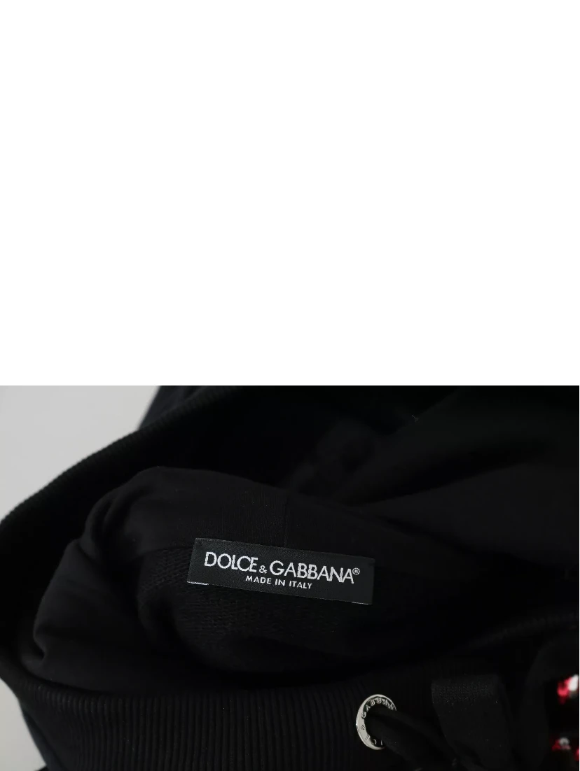 DG Sequined Hooded Pullover Sweater
