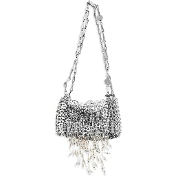 Silver Stainless Steel Shoulder Bag