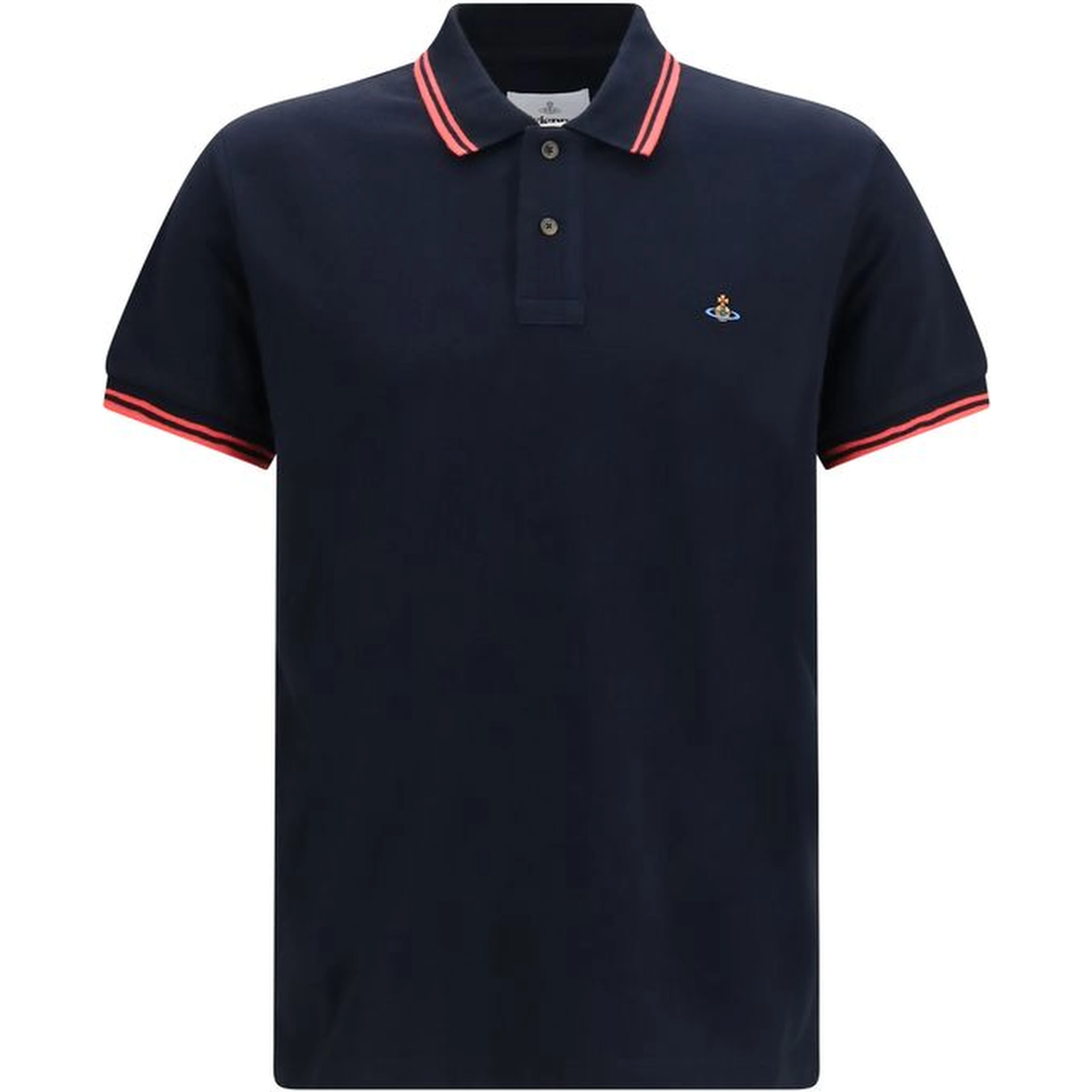 Blue Cotton Polo Shirt